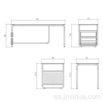 Estantes centrales para TV Stella